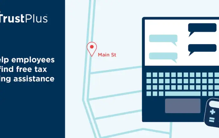 A TrustPlus client locates a Volunteer Income Tax Assistance program site using IRS’ VITA Site Locator Tool
